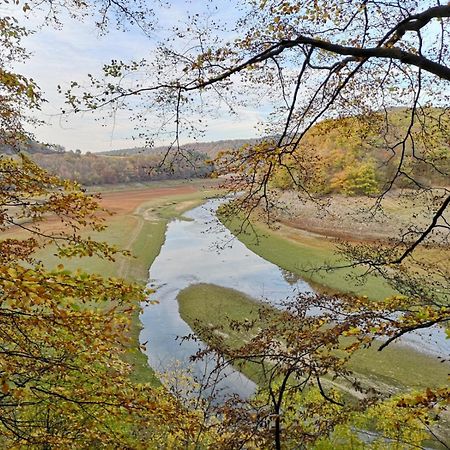 Ferienhaus Schoene Aussicht Ferienwohnung Gruen Hemfurth-Edersee المظهر الخارجي الصورة